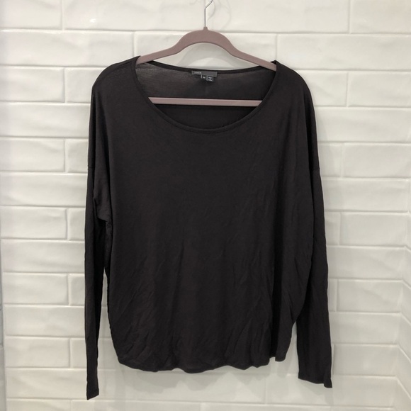 VINCE viscose long sleeve top - Picture 2 of 6